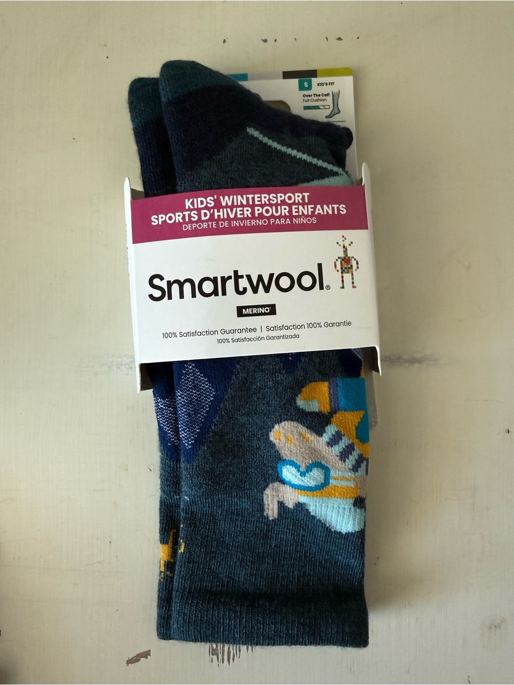 SmartWool Fill Cushion Mountain Moose Pattern • NWT • Kids small